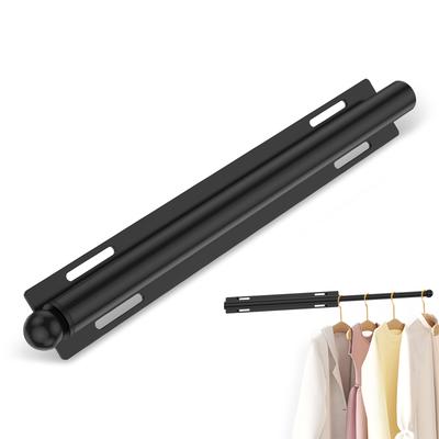 Valet Rod for Closet Pull Out Retractable Closet Valet Rod Slide Out with Screws for Hanging Clothes Suits and Freshly Pressed