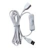 USB Extension Cable with Switches 22AWG Male to Female Extender Cord for Data Transmission and Power Apply 100cm Length