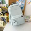 Schoolbag Korean schoolbag for girls, simple large-capacity backpack, junior high school student, high school, primary school student, lightweight 