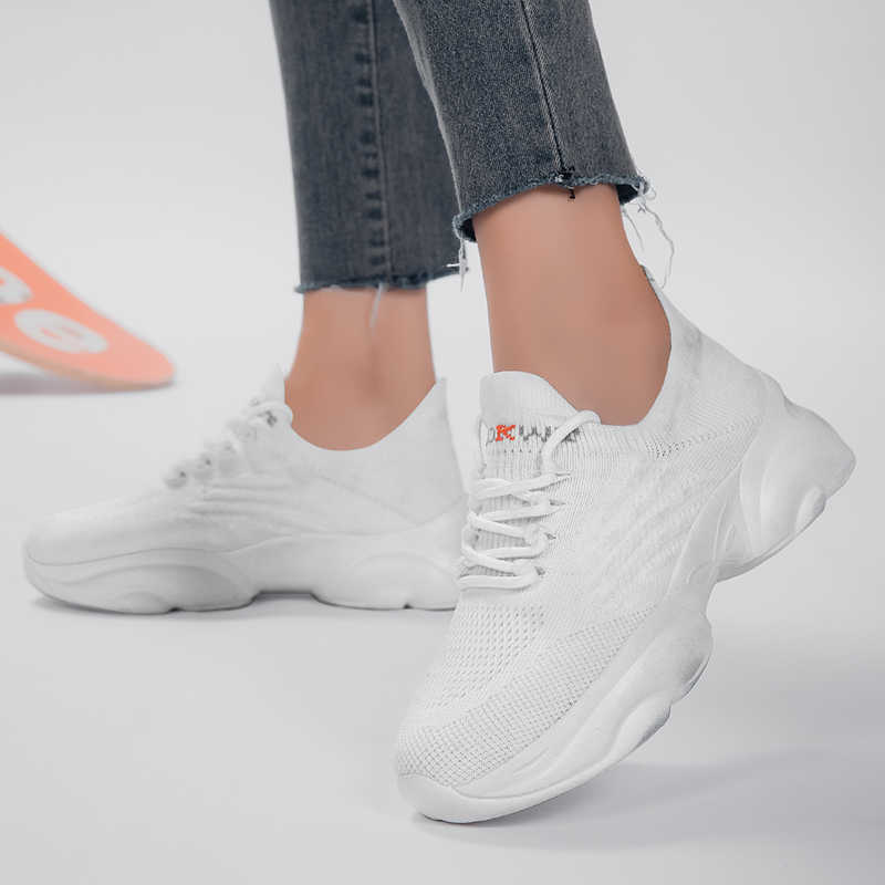 Fashion Massive Thin Heel Women's Shoes Size 43 44 45 Casual White Ladies Sneakers Running Sports Cool Affordable Price Tene