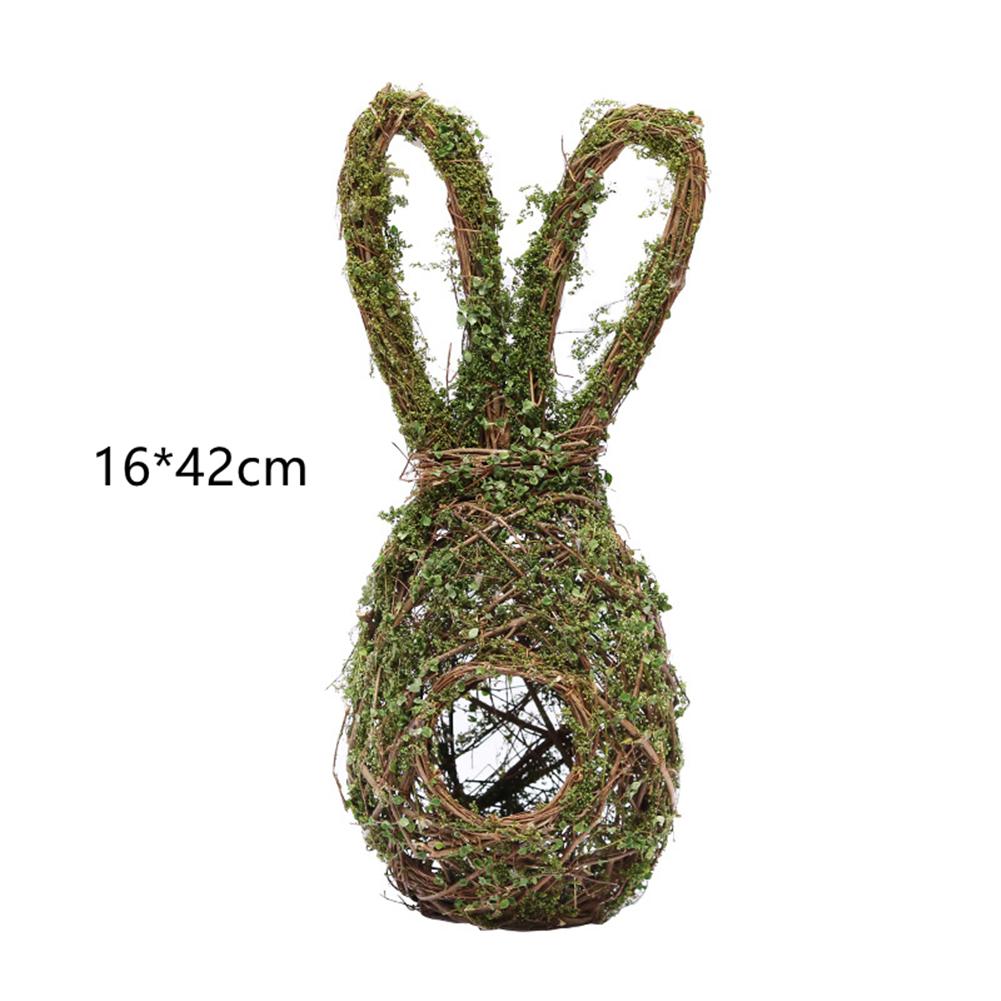 Rabbit Shape Bird Nest Hanging Pendant Easter Decoration Photo Props