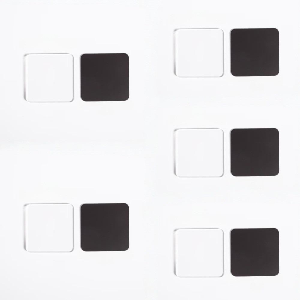 5pcs High Transparency Refrigerator Sticker Round Acrylic Photo Magnet  Home Decoration