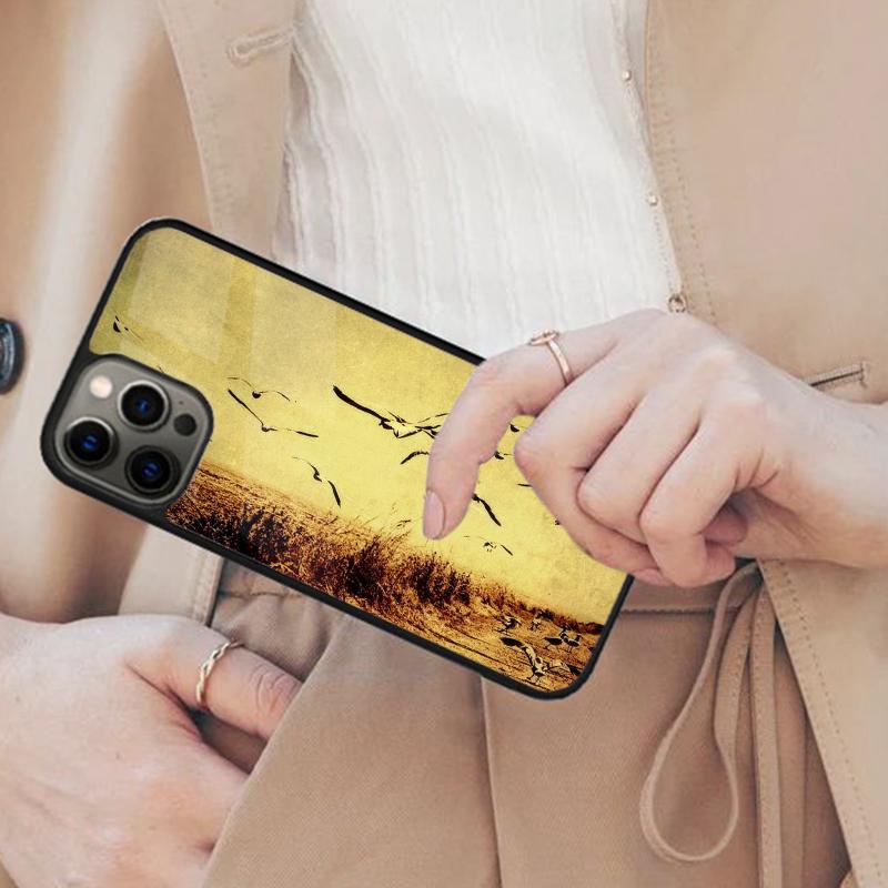 Cute Birds Flying Magnetic Phone Case For APPLE iPhone 17 Air 16 14 13 12 Pro Max 15 Plus Wireless Charge With MagSafe Cover