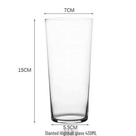 Creative Japanese Thin Collins Glass – Lead-Free Highball Cocktail, Gin, and Tonic Glass