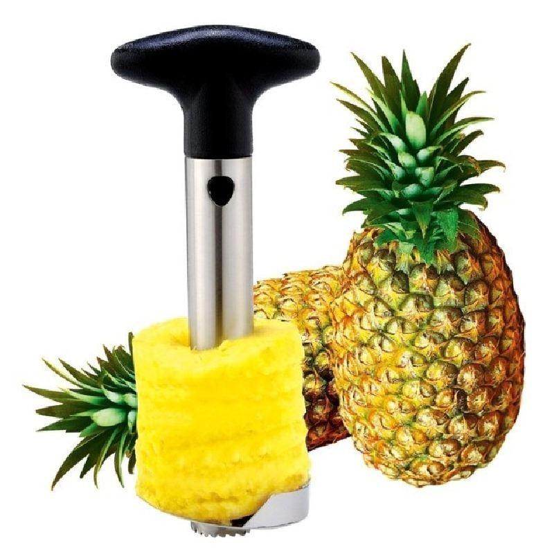 Steel Pineapple Corer And Slicer With Easy-to-use Peeler For Fruit Lovers**