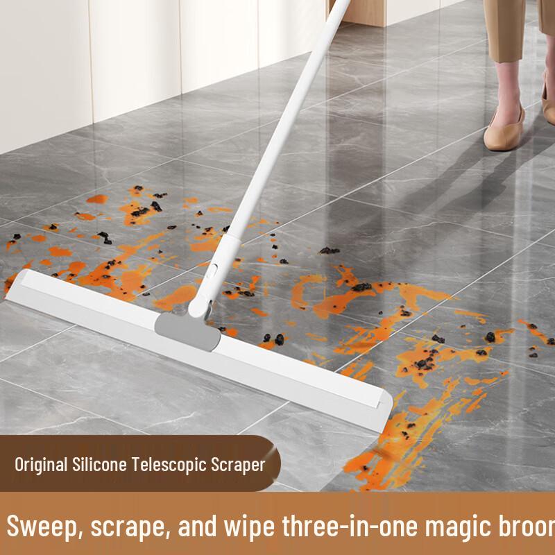 Yixi Large Hands-Free Silicone Mop & Broom