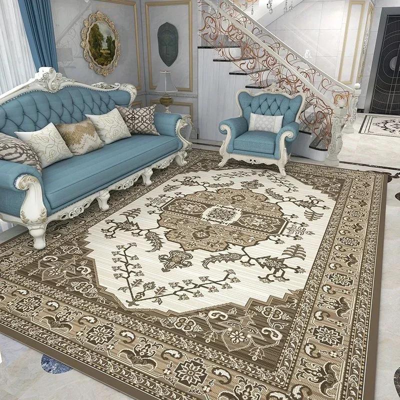 Retro Persian Style Living Room Luxury Decoration Carpet Rugs for Bedroom Hotel Large Area Carpets Lounge Rug Home Decor Mat