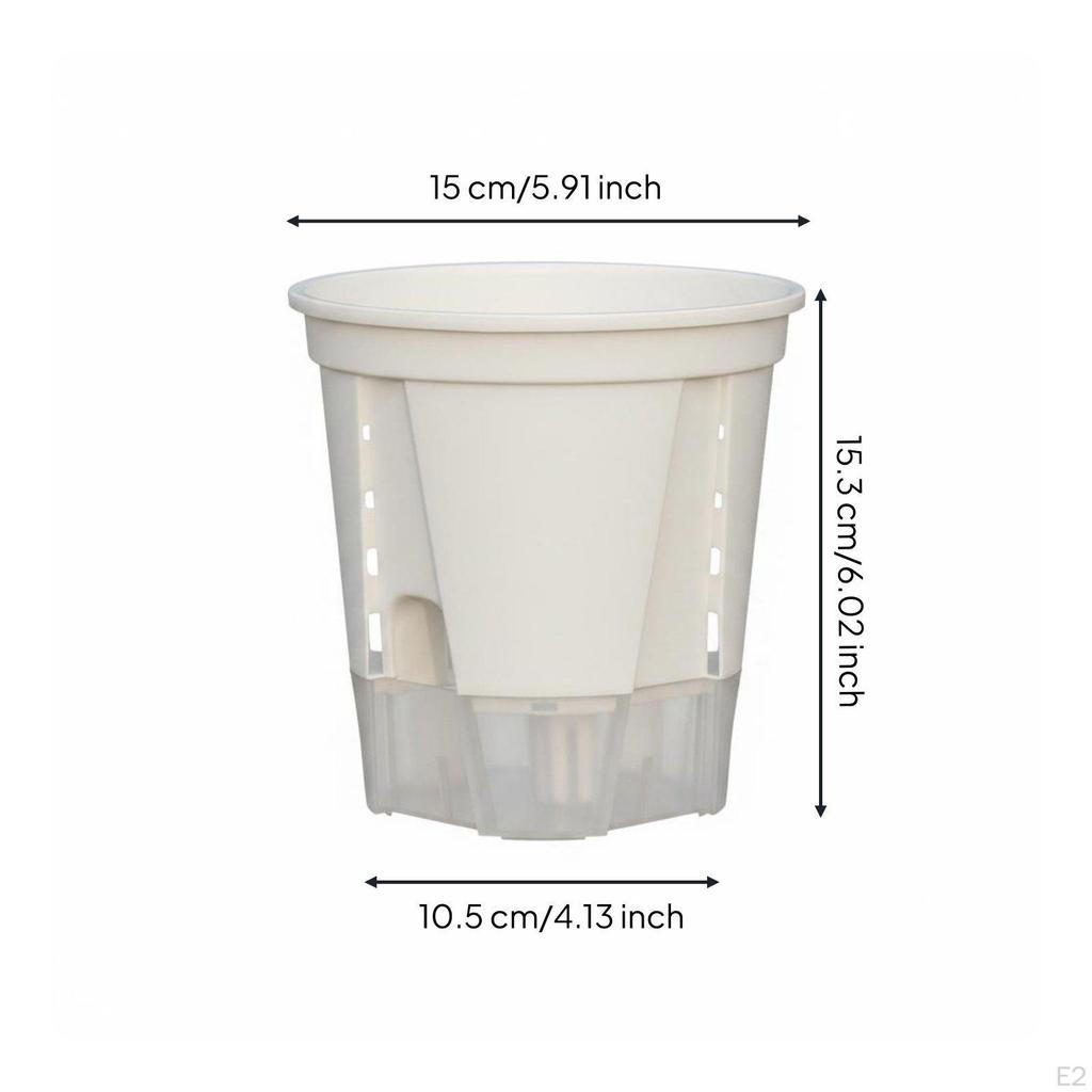 SelfWatering Flower Pot Transparent Base Self Watering Planter Subsurface Region Barrier Water