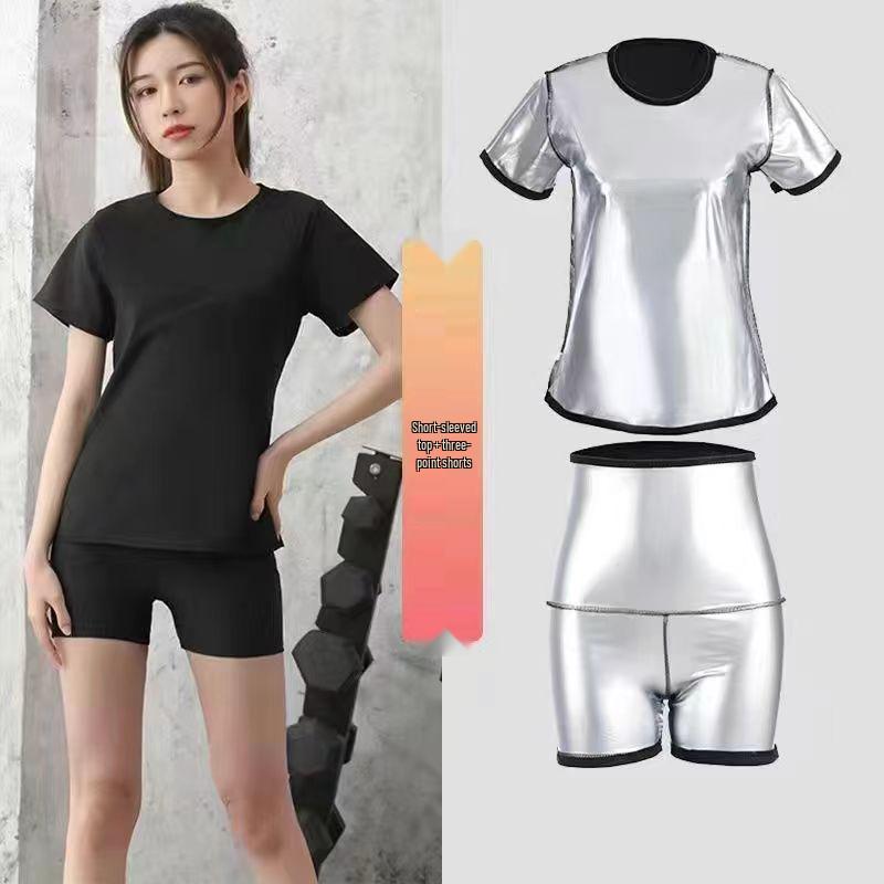 Women's Sauna Sweat Suit: High Waist Sweat Pants for Running, Exercise, Body Shaping, Plus Size Fitness, Fat Burning