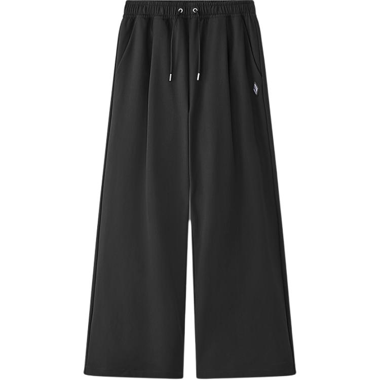 Skechers Fashionable Versatile Soft Comfortable Loose Knit Sports Pants Men bottoms Deep-Night-Black L225M048-03B6 4