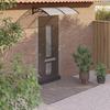 VidaXL Door Awning, Solar Canopy with Support, Rain Protection Shelter, Patio Door Entrance Awning, Black and 153576