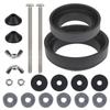 Universals Toilet Seat Bolts Kits Waterproof Stainless Steels Toilet Seat Screw with Rubber Washer and Wing Nut Enduring