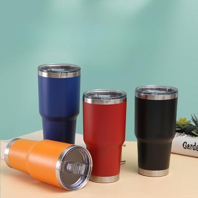 Tazza da Auto in Acciaio Inossidabile a Doppia Parete con Isolamento Sottovuoto, Tazza da Birra Fredda, Portatile per Auto, Tazza da Ghiaccio.