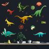 Luminous Dinosaur Wall Decals 3d Glow In Dark Dinosaurs Wall Decorative for Boy Girl Kids Nursery Baby Bedroom Living Room