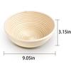 Bread Proofing Basket 9 Inch Round Bread Proofing Basket Box With Bread Linen Cloth For Professional Home Sourdough Bread Baking