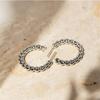 Vintage Spiral Twist Hoop Earrings For Women Trendy Gold Color Earrings Punk Hip Hop Jewelry Wholesale