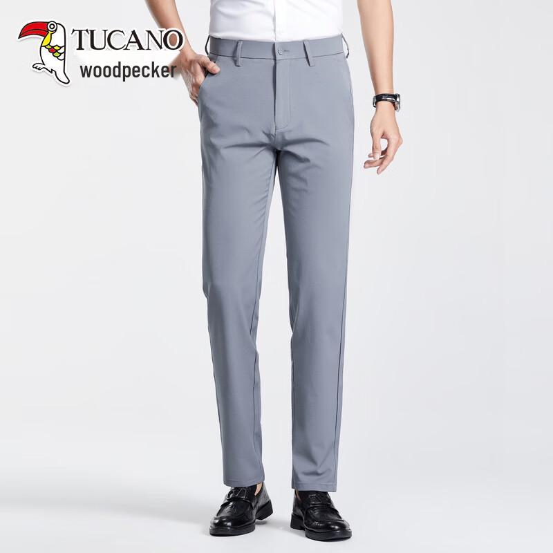 TUCANO Men s High Elastic Business Casual Slimming Pants 165/74A