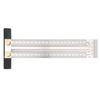 200mm Woodworking Stainless Steel T Ruler Marking Ruler DIY Measuring Scribe Line Tool