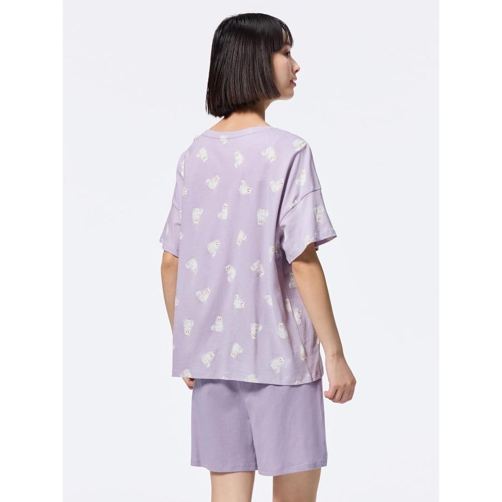 Gu By Uniqlo Cotton Color Lounge Set  Short Sleeve   Cat 