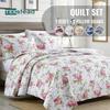 2/3 Piece Piece Printing Quilt Bedding Set, Lightweight Soft Quilt Bedspread Coverlet with Pillow Shams