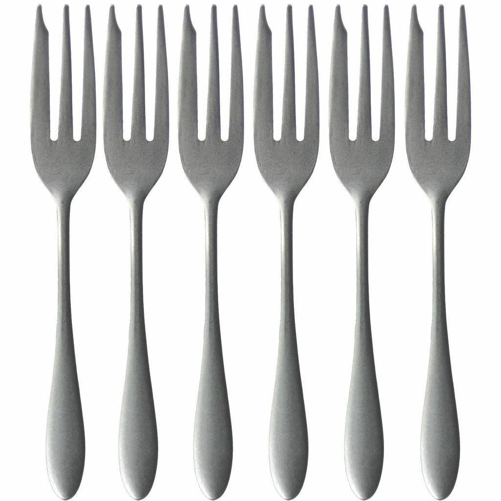 Nagao Tsubamesanjo Cake Fork Aged 5 Pieces 1 Piece Stainless Steel Made In Japan + 14.5cm 18-0