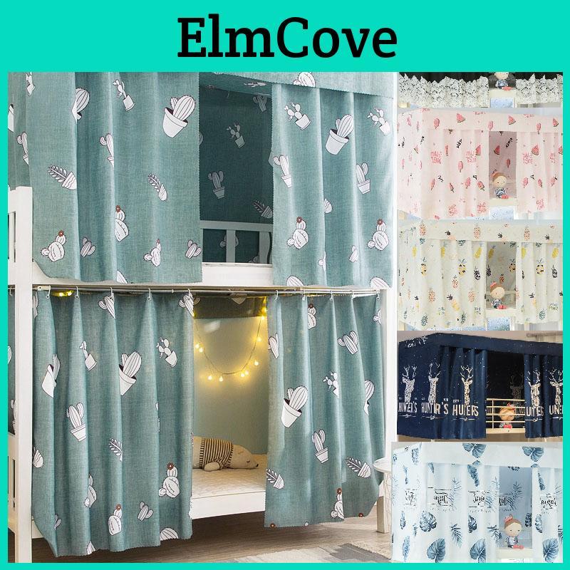 Stylish Student Bed Curtain For Dormitory With Mosquito Protection And Blackout Shading