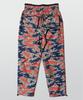 Zensai Camo Patch Color Block String Pants [Orange/Yellow]