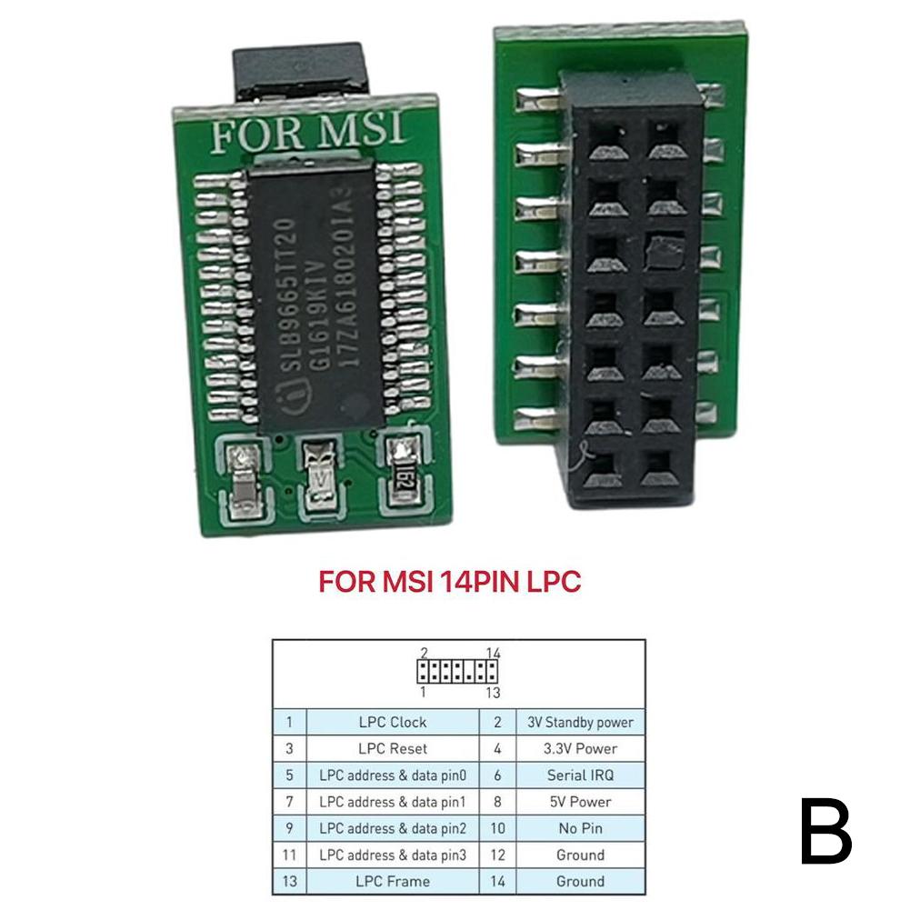 

Модуль TPM 12 14 18 20-контактний LPC для ASUS MSI GIGABYTE ASRock Модуль безпеки шифрування Віддалена карта Модульна плата TPM 2.0