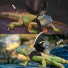 Colorful Leather With Bat Wings Gecko Chest Strap Reptile Leash Lizard Traction Rope Lizard Harness