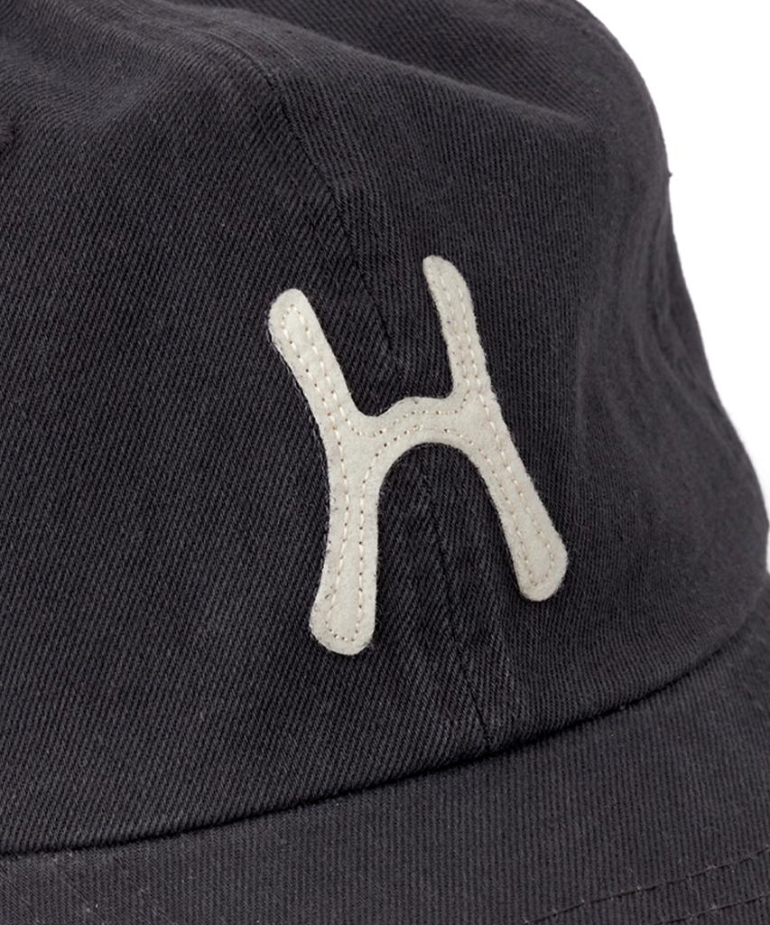 HELLO SUNRISE H Logo Cotton Ball Cap_Charcoal