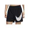 Nike Challenger Swoosh Running Woven Versatile Loose Comfortable Sweat-Wicking Quick-Dry Logo Sports Shorts Men Shorts Black FV9917-010