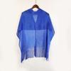 Gold Silver Shiny Silk Shawl Lace Tassel Fashion Hijab Fashion Evening Dress Scarf  Summer Wear