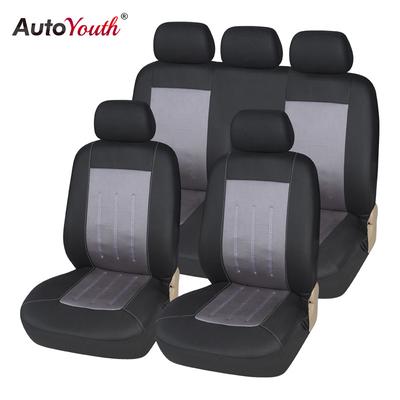 Fundas de asiento de coche de moda, 3 colores, tela jacquard, ajuste universal, accesorios para coche