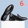 Fashion Men Elevator Dress Shoes Formal Office Oxford Wedding Party Matches Suit Zapatos De Hombre Height Increase Genuine Leather Shoes