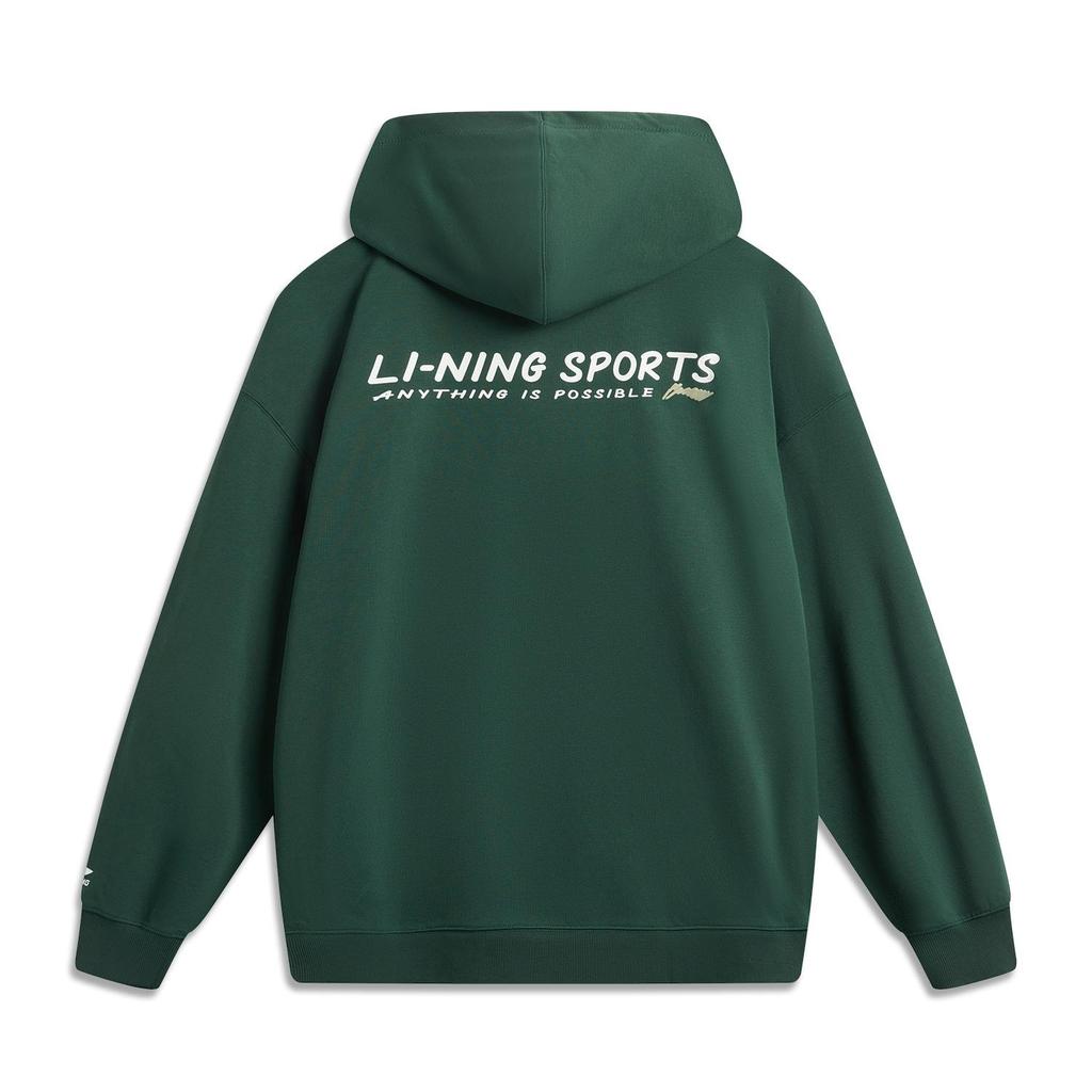 LI-NING AWDUA39-3 Unisex Sport Life Graphic Hooded Sweatshirt