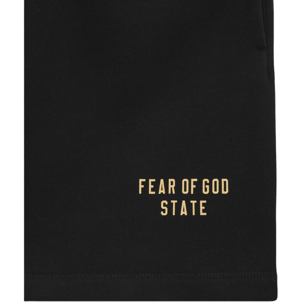 Fear of God Essentials Fleece Soccer Short Black Men Bottoms 160BT242000F
