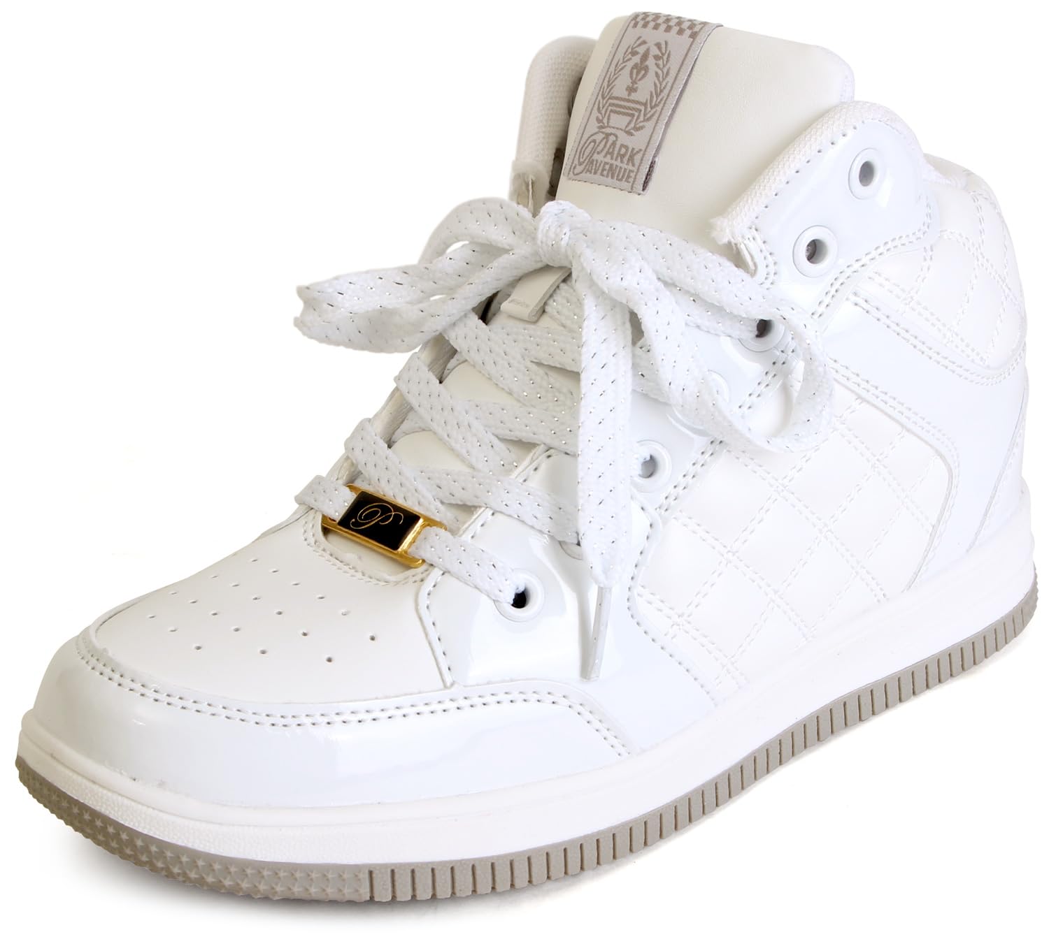

Sneakers Dance Shoes High Cut Easy to Wear IK211 cm [Park Avenue] Women s WHITE/SILVER 24.0