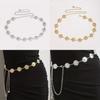 Daisy Decorated Metal Flower Carved Waist Chain Women Fashion Jewelry Waist