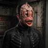 Comfortable Halloween Mask Horror Mask, with Hollow Realistic Fangs, Lightweight Breathable Unique Party PU Foam Grimace for Cosplay Costume Props