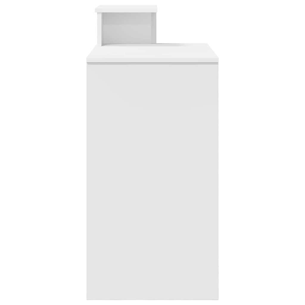 Scrivania Bianca con Mensola 106 x 41 x 88,5 cm Truciolato