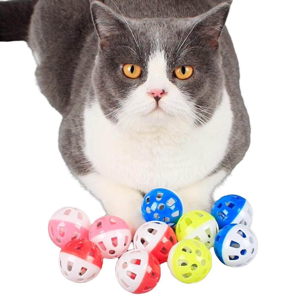 Interactive Toy Ball with Bell and Hollow Design, Fun Teaser Ball for Cats and