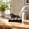 Lion Ornament with Base Majestic Decor Sculptural for Bookshelf