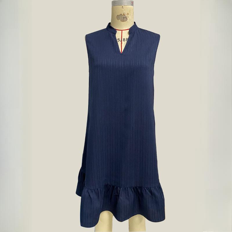 GMXIA Women's Spring/Summer Dresses Sleeveless Ruffle A-Line Vest Dresses