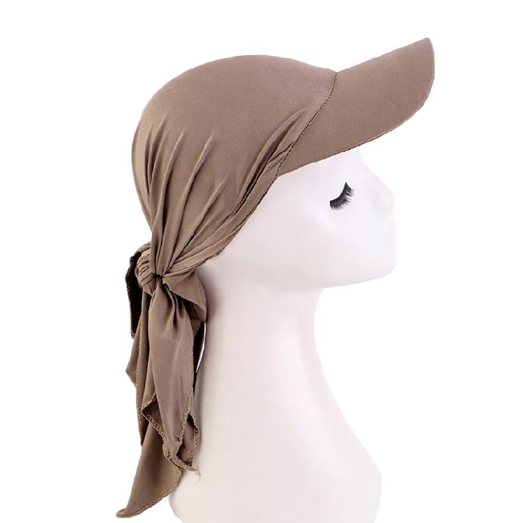 Self Tie Turban Baseball Caps for Girl Women Spring Camping Cycling Sunproof Hat