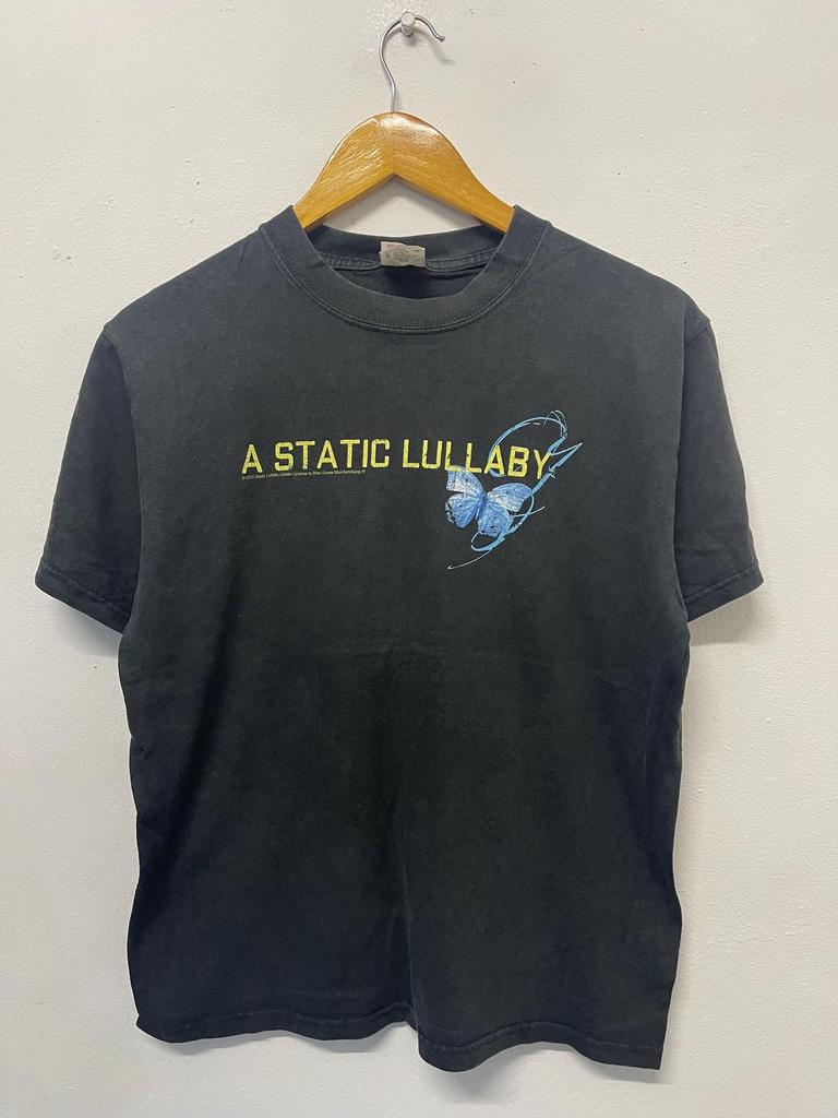 Vintage Y2K A Static Lullaby 2003 Screamo Band T-Shirt / Rare / Post Hardcore / American Music / Rock T-Shirt / Black / S