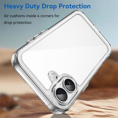 For iPhone 17 Case iPhone 17 Cover TPU Border Acrylic Backplane Bumper Protective Phone Cases For iPhone 17 Pro Max Air Funda