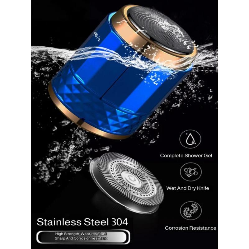 Men's Fully Automatic Electric Shaver Portable Full Body Washable Mini Smart Shaver Type-c Charging  Wet & Dry Shaver Razor