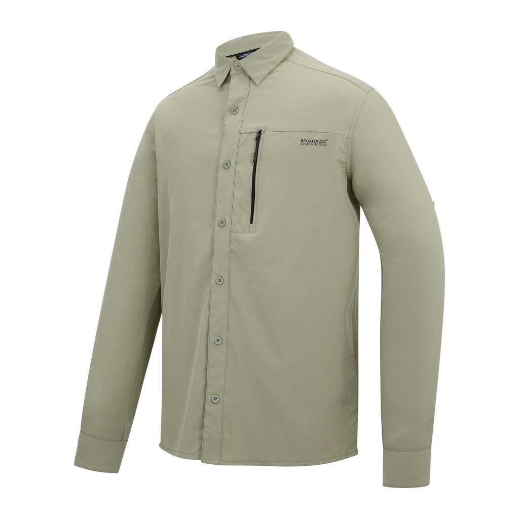 Regatta Mens Light Insect Repellent Long-Sleeved Travel Shirt