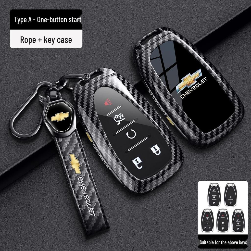 Chevrolet Schlüsselabdeckung für Cruze, Cavalier, Malibu XL, Equinox, Trax (Kohlefaser)