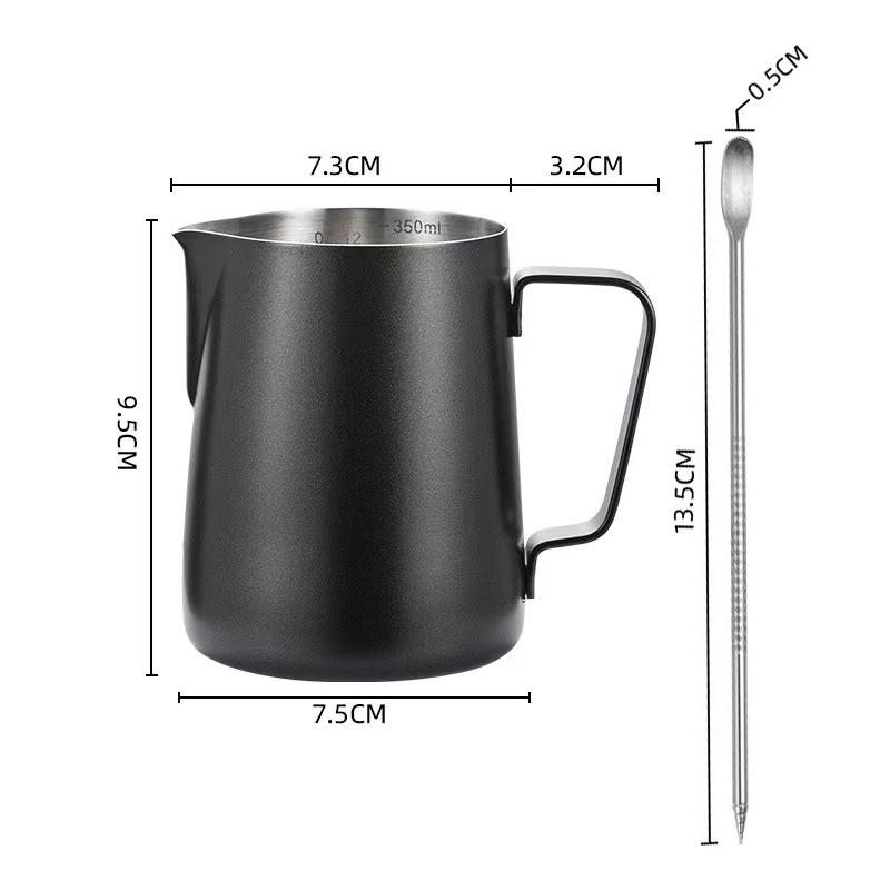 350/600ml cafea lapte spumare ulcior oțel inoxidabil lapte spumare ceașcă oală cu abur cu Latte Art stilou cafea Latte accesorii